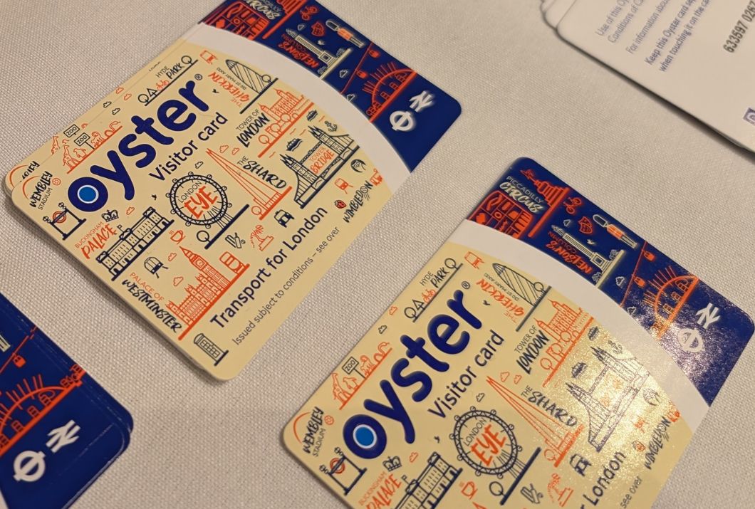 Oyster card from TfL manufactured by Paragon ID