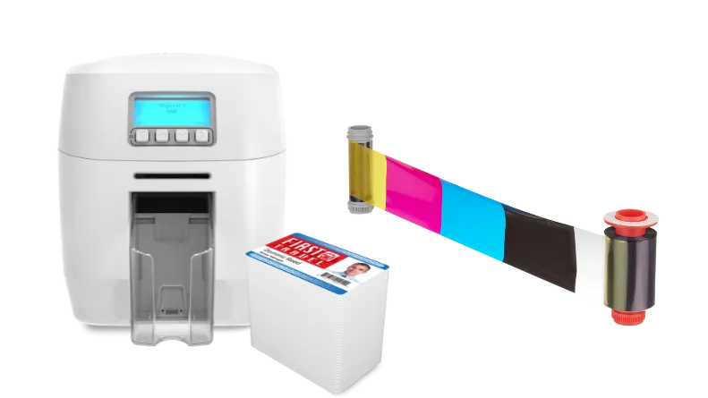 printer and consumables for id card