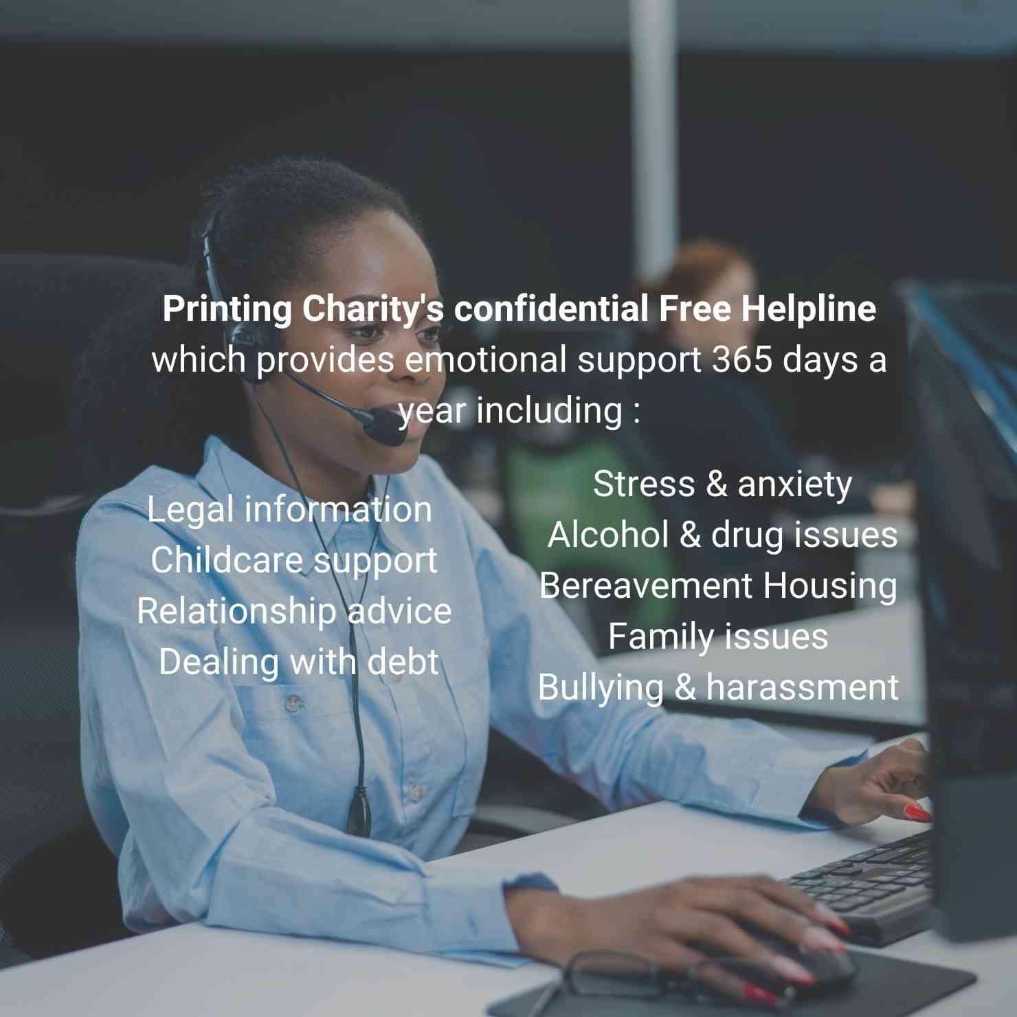Printing Charity's Helpline
