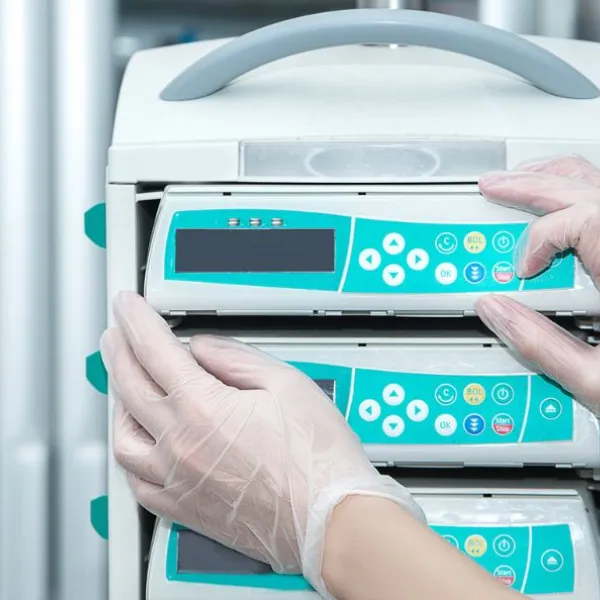 medical equipment in a hospital room